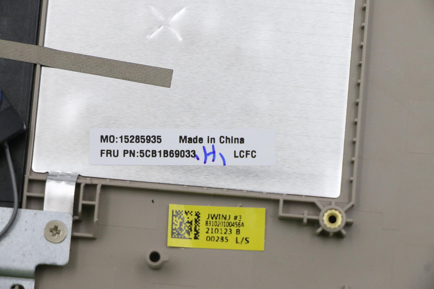 Lenovo C-Cover with USA English Keyboard, Sand Color, Non-Backlit, with Fingerprint Reader - 5CB1B69033