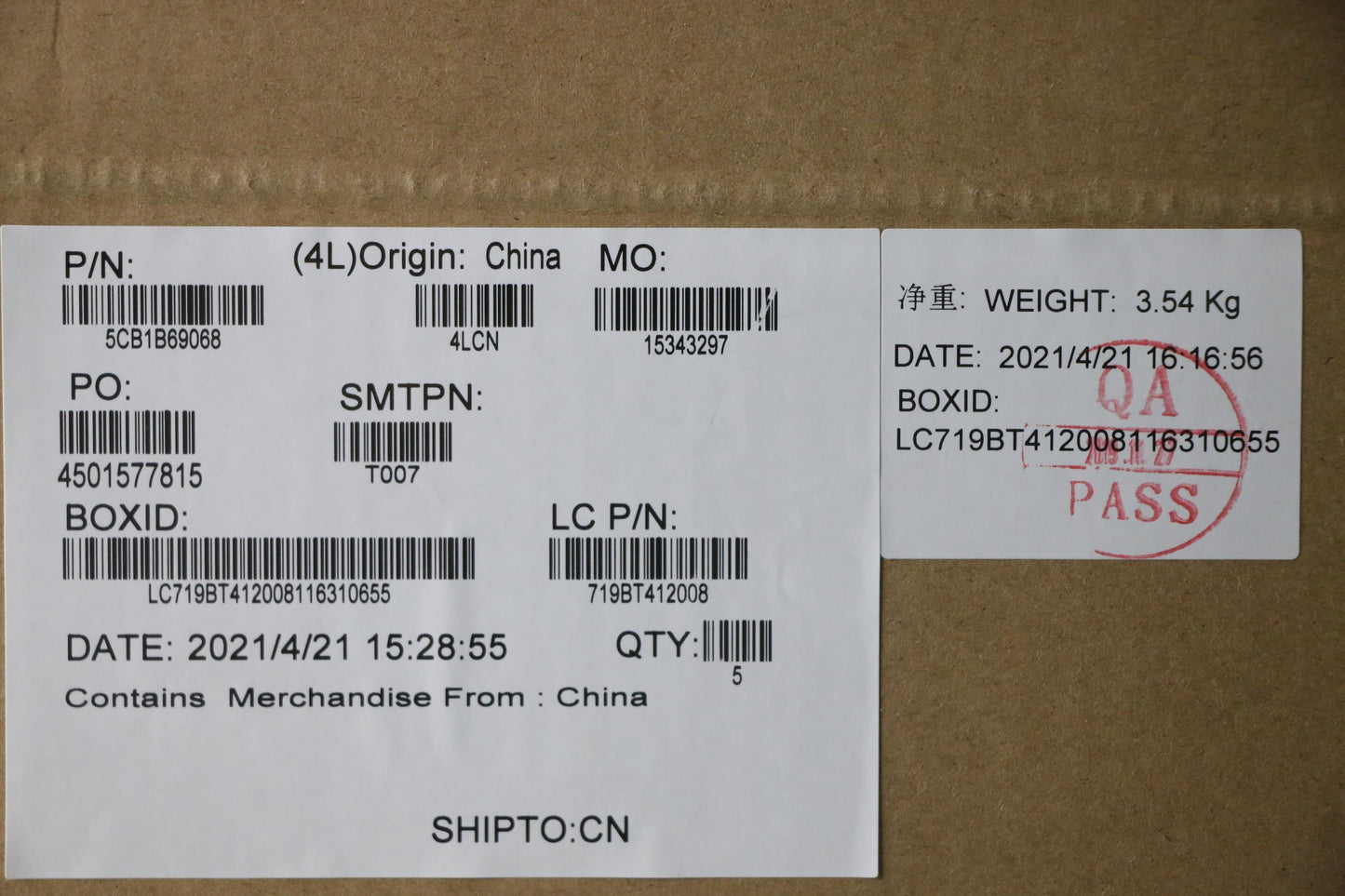 Lenovo Cover Upper Case Asm_Engl82H8N - 5CB1B69068