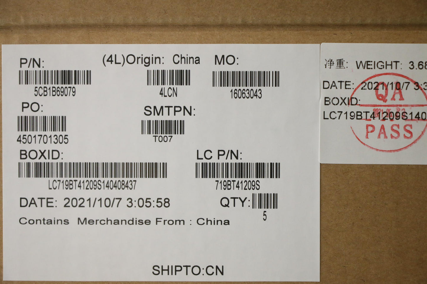 Lenovo Cover Upper Case Asm_Ital82H8N - 5CB1B69079