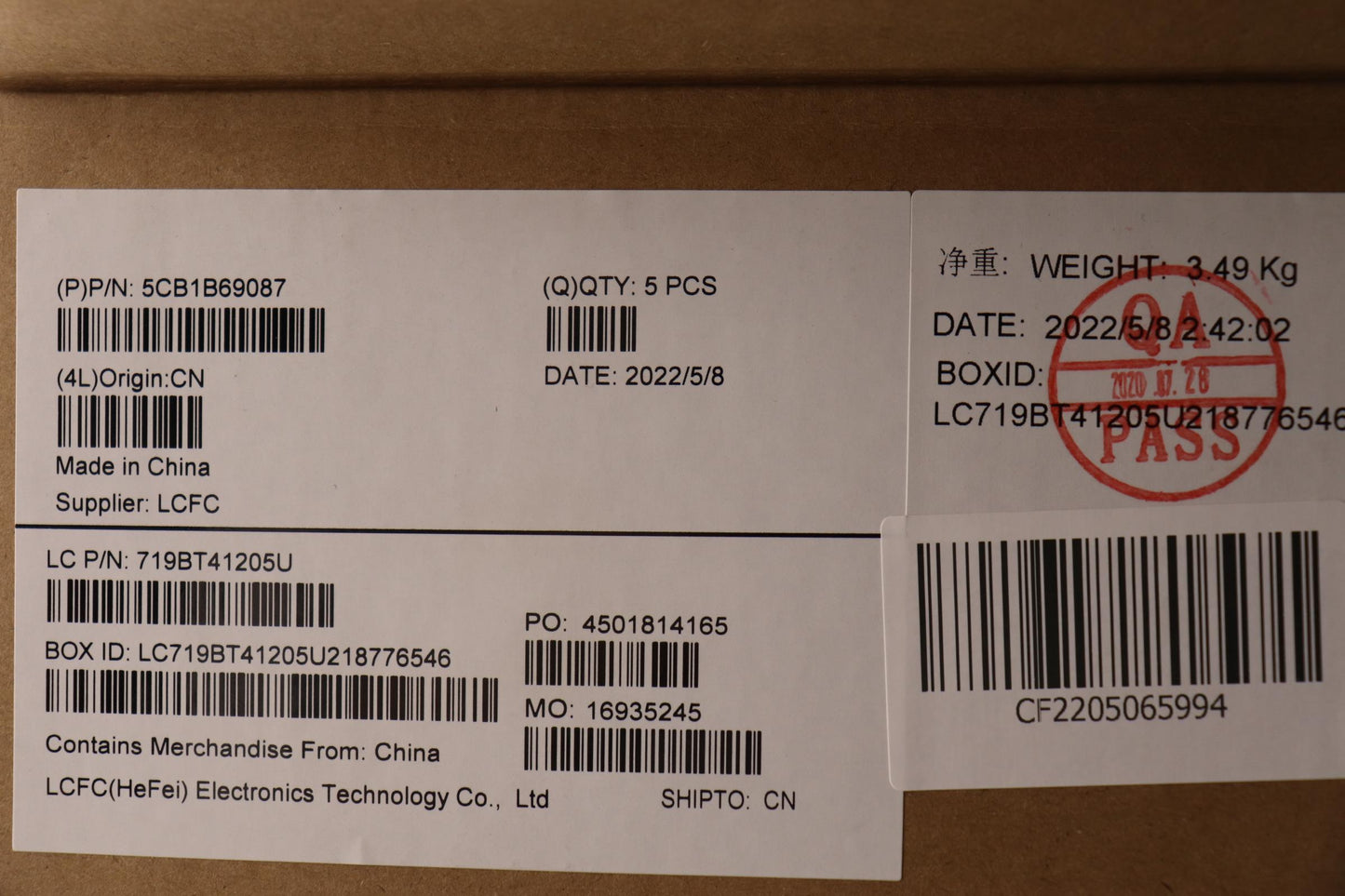Lenovo Cover Upper Case Asm_Swsl82H8N - 5CB1B69087
