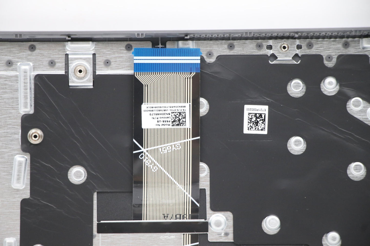 Lenovo C-Cover with Keyboard, USA English, Arctic Grey, No Backlight or Fingerprint - 5CB1B69155