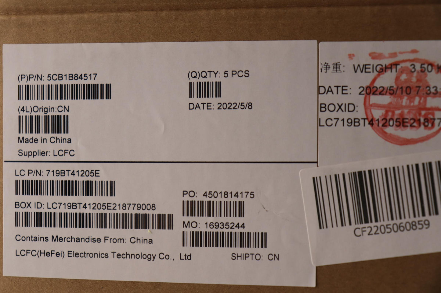 Lenovo Cover Upper Case Asm_Porl82H8N - 5CB1B84517