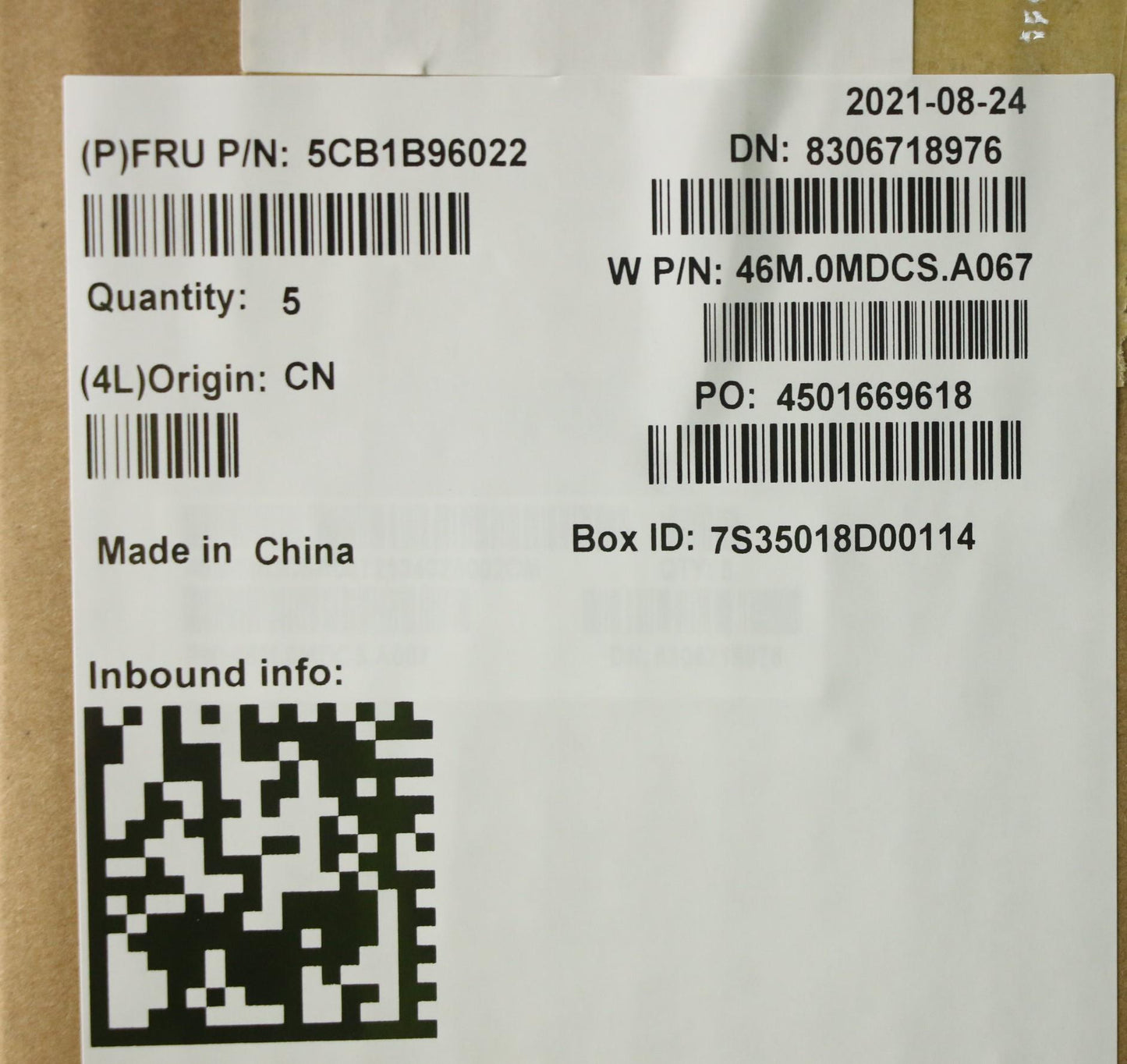 Lenovo Cover Upper Case Asm_Sws W 82H - 5CB1B96022