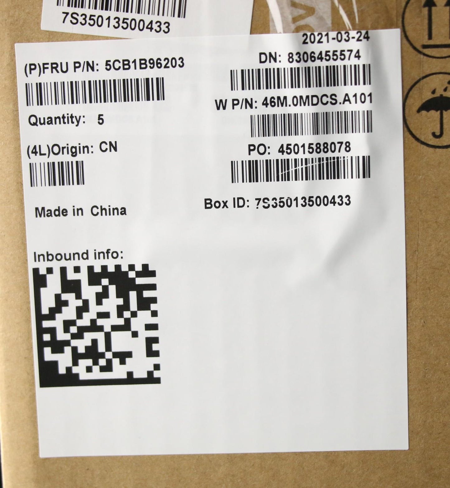 Lenovo Cover Upper Case Asm_Cze/Slk W - 5CB1B96203