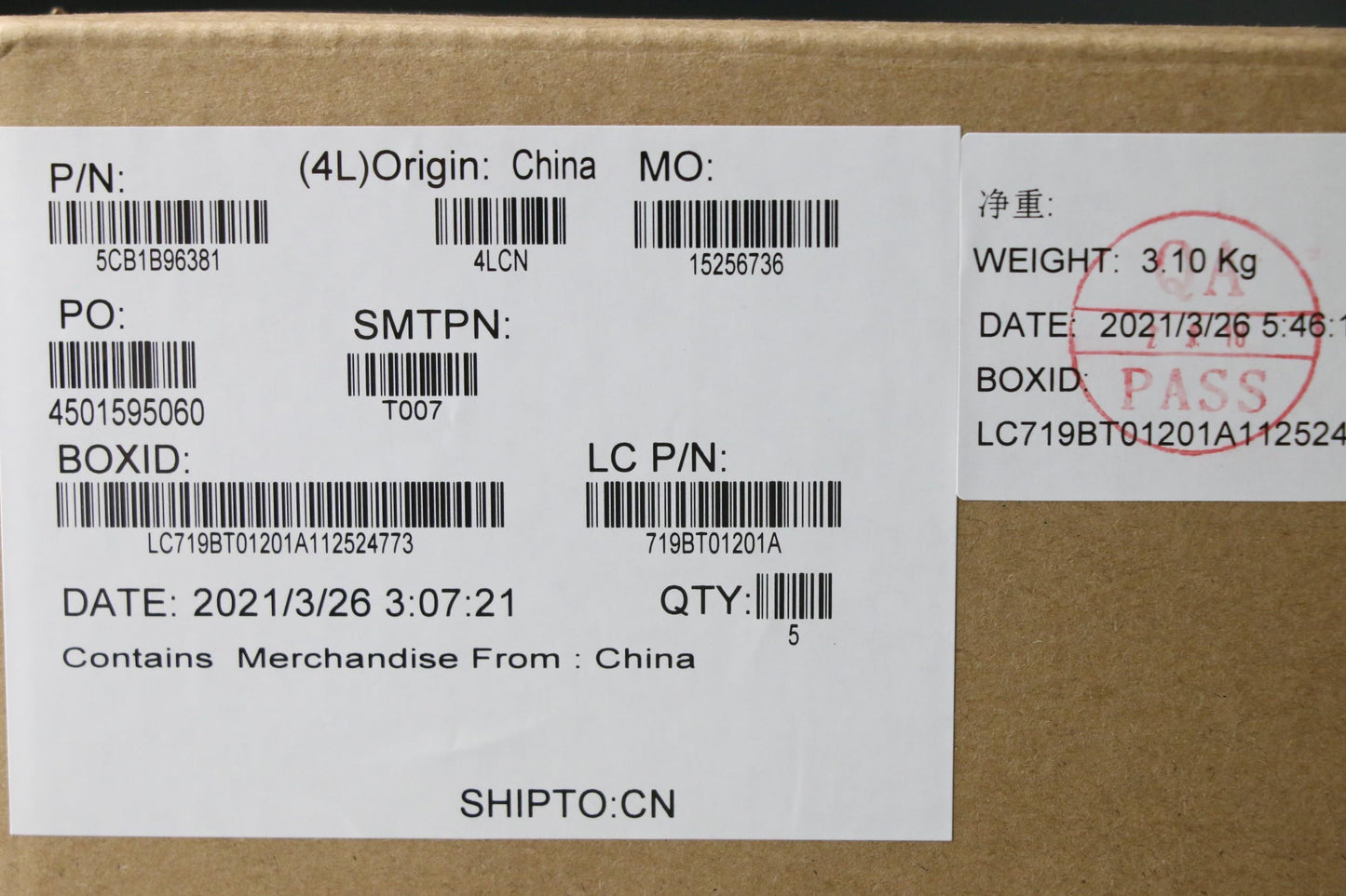 Lenovo Cover Upper Case Asm_Eng L82Ka - 5CB1B96381