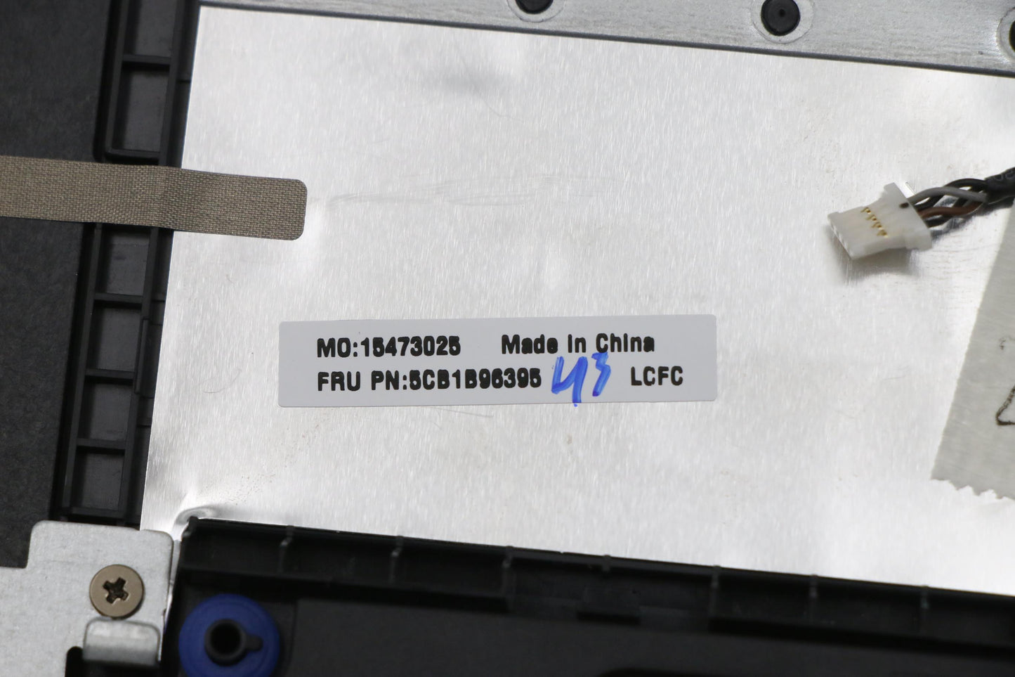 Lenovo Cover Upper Case Asm_Nordic L8 - 5CB1B96395