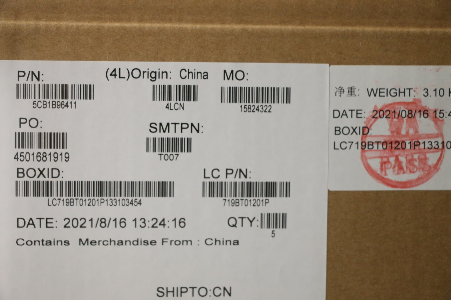 Lenovo Cover Upper Case Asm_Euro Eng - 5CB1B96411