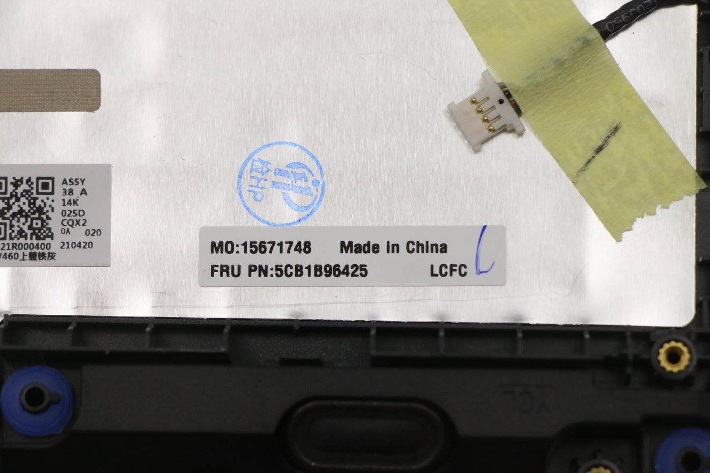 Lenovo Upper Case Cover Assembly, Spanish Language, with IG - 5CB1B96425