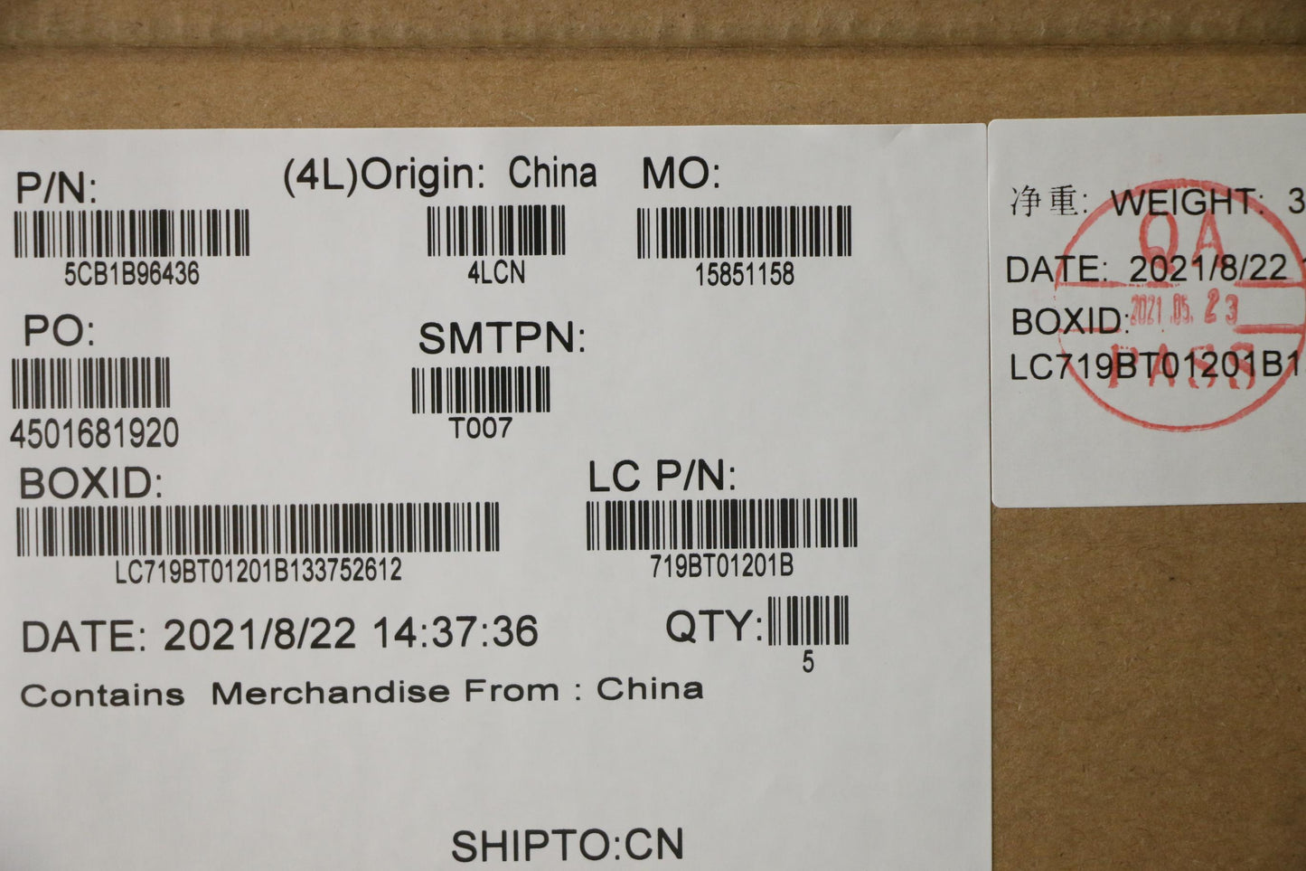 Lenovo Cover Upper Case Asm_Ukr L82Ka - 5CB1B96436