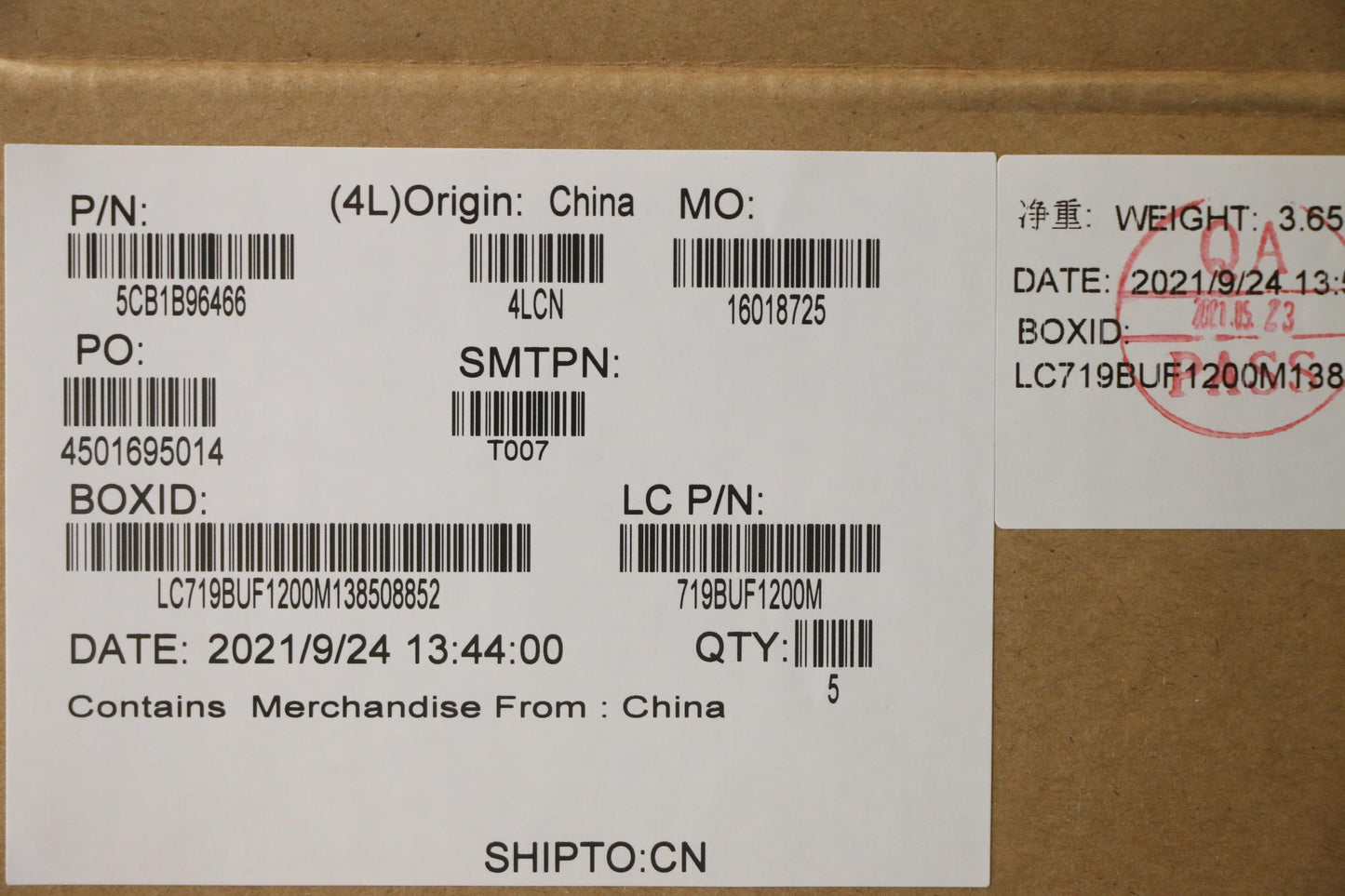 Lenovo Cover Upper Case Asm_La Spa L8 - 5CB1B96466