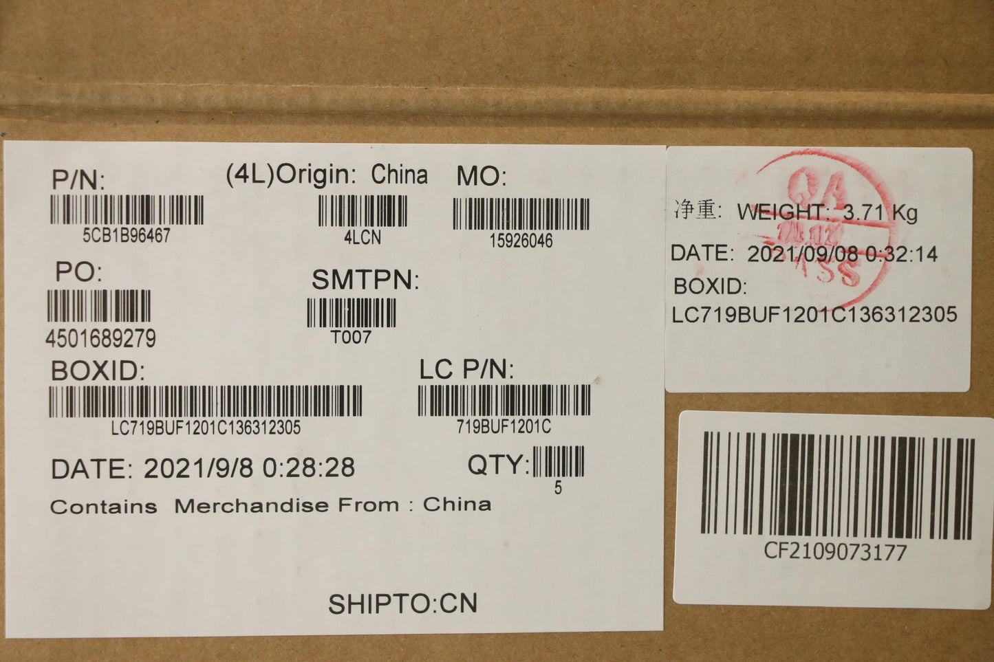 Lenovo Cover Upper Case Asm_Nordic L8 - 5CB1B96467