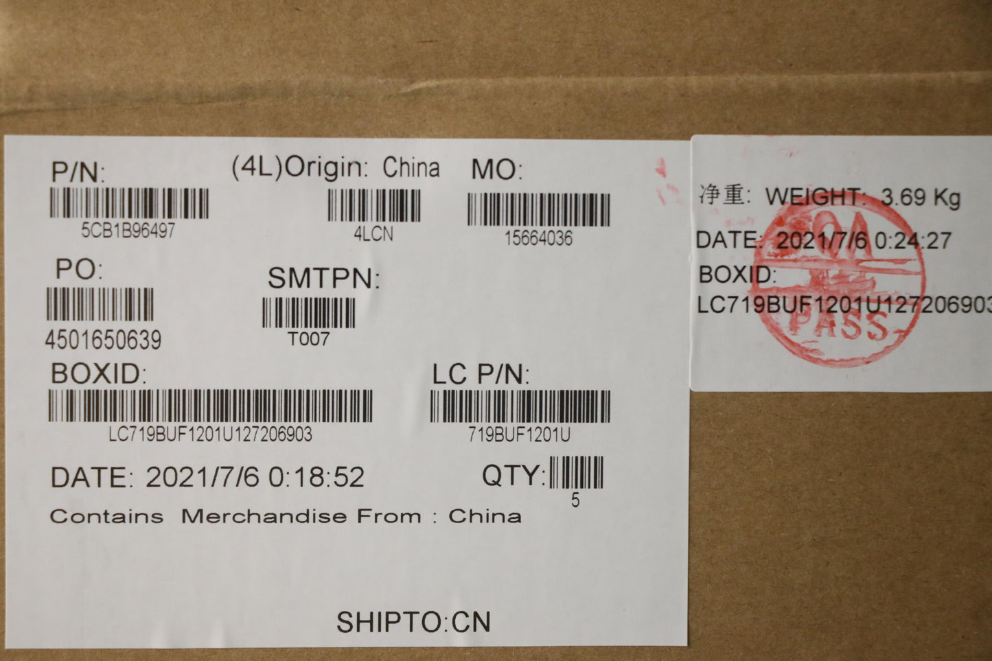 Lenovo Cover Upper Case Asm_La Spa L8 - 5CB1B96497