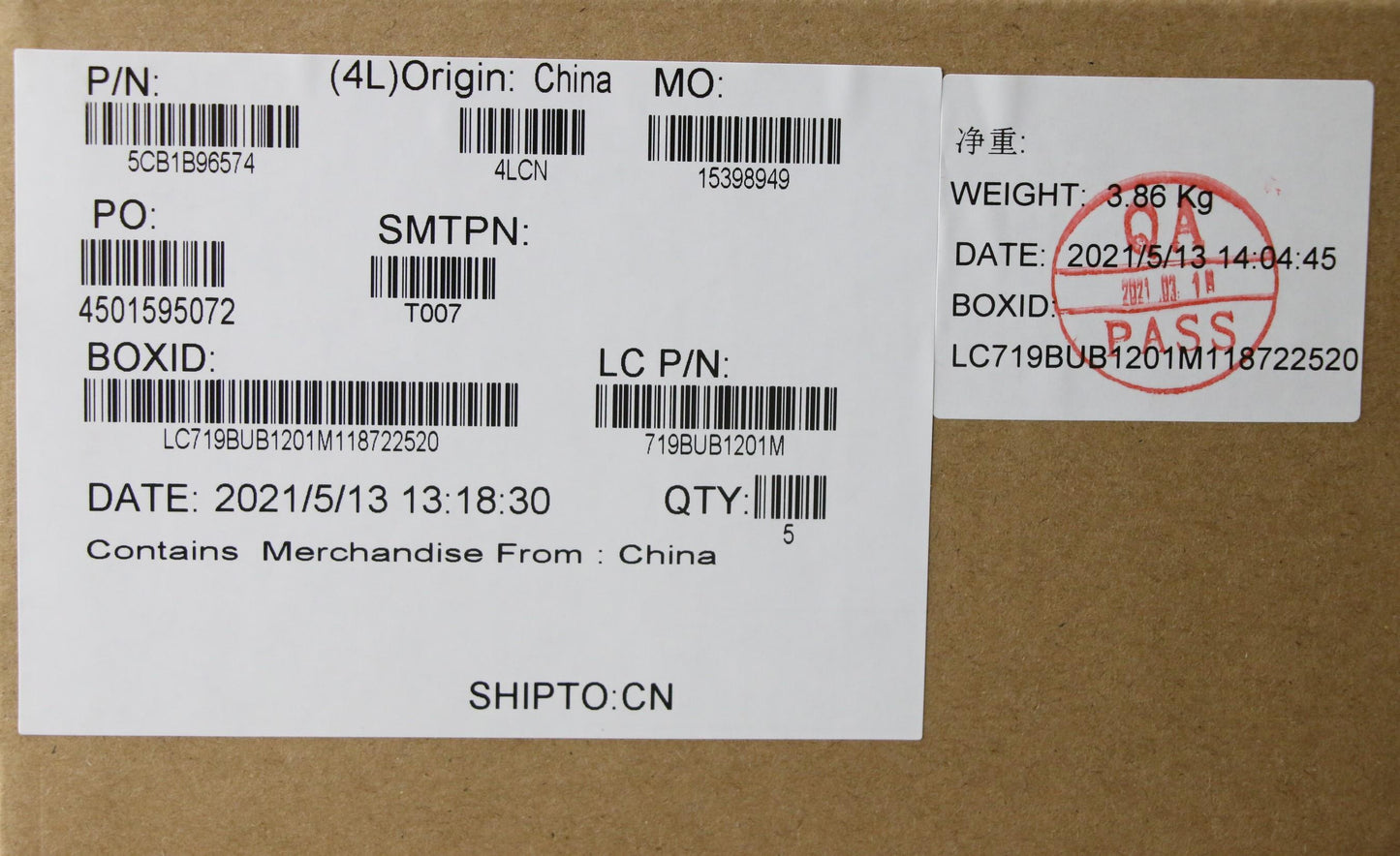 Lenovo Cover Upper Case Asm_Eng L82H9 - 5CB1B96574