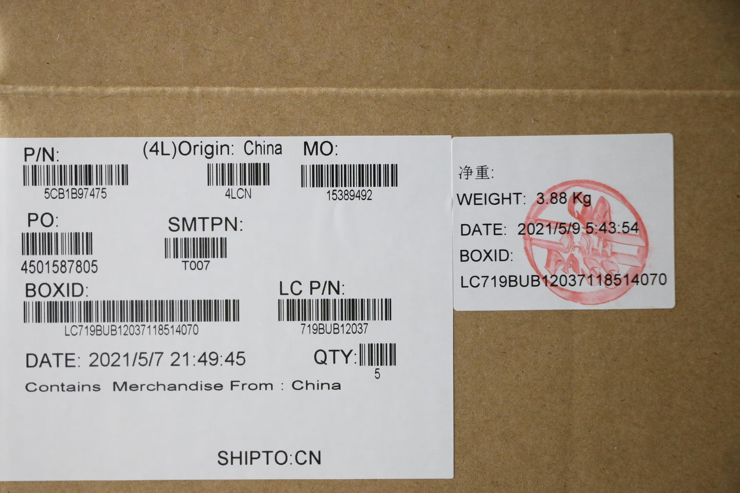 Lenovo Cover Upper Case Asm_Slv L82H9 - 5CB1B97475