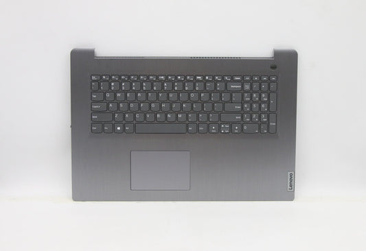 Lenovo C-Cover with Keyboard, USA English, Arctic Grey, Non-Backlit, with Fingerprint Reader - 5CB1B97483