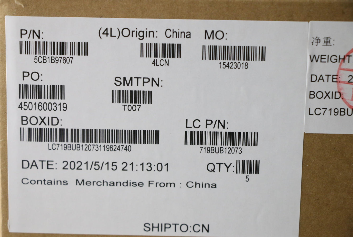 Lenovo Cover Upper Case Asm_Eng L82H9 - 5CB1B97607