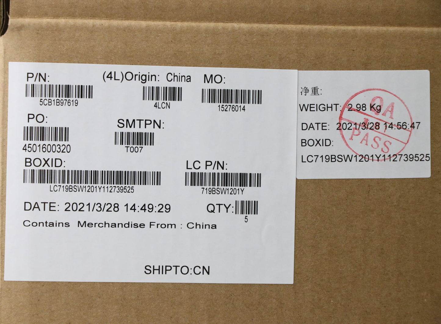 Lenovo Cover Upper Case Asm_Cze/Slkl8 - 5CB1B97619
