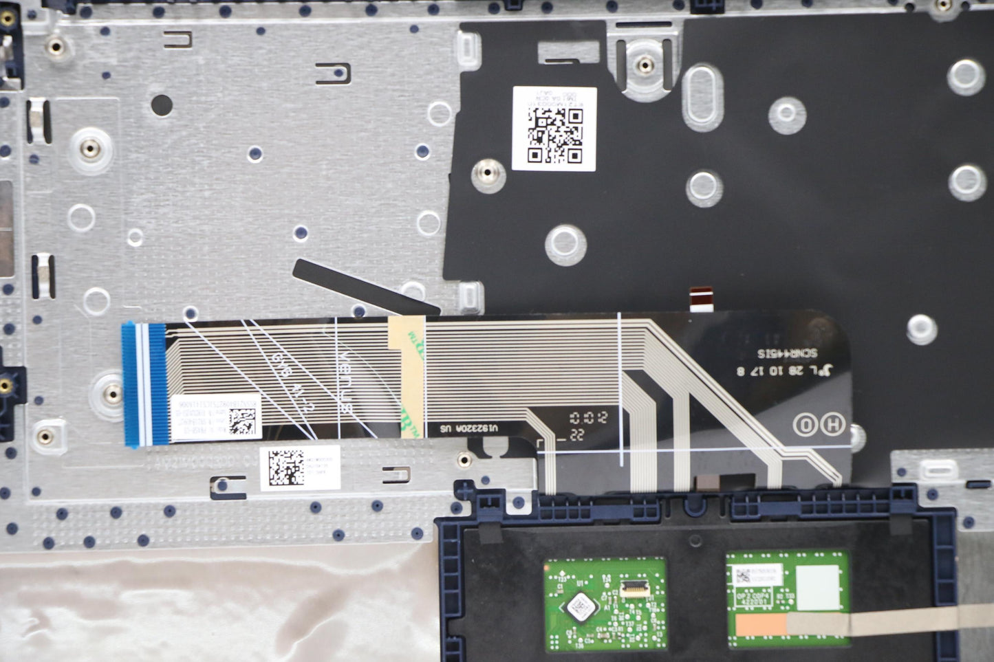 Lenovo C-Cover Assembly with Keyboard, USA English Layout, Abyss Blue, Backlit, with Fingerprint Reader - 5CB1B97646