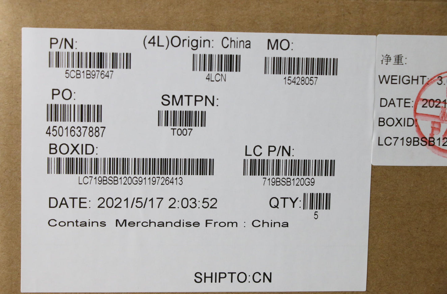 Lenovo Cover Upper Case Asm_Eng L82H7 - 5CB1B97647