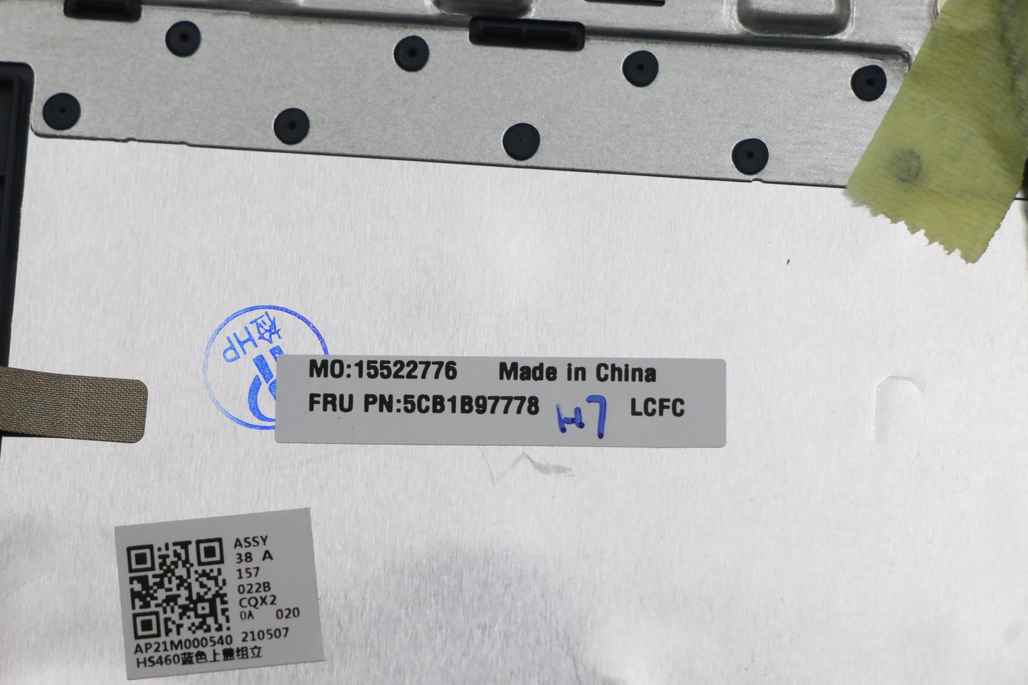 Lenovo Cover Upper Case Asm_Hun L82H7 - 5CB1B97778