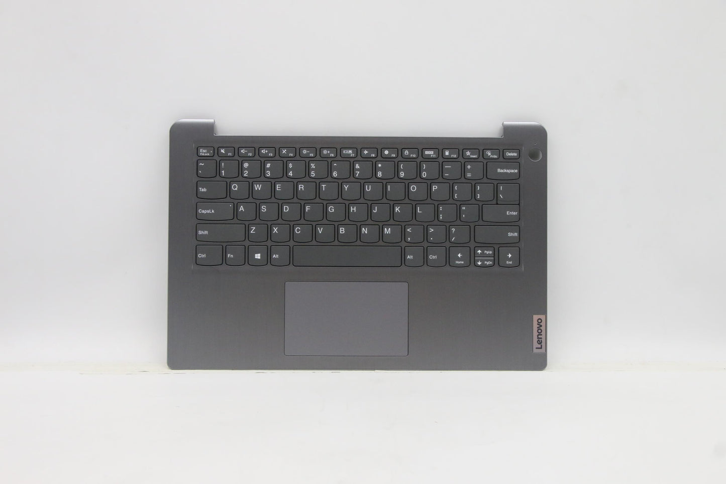 Lenovo Arctic Grey Keyboard with C-Cover, USA English, Non-Backlit, with Fingerprint Sensor - 5CB1B97823