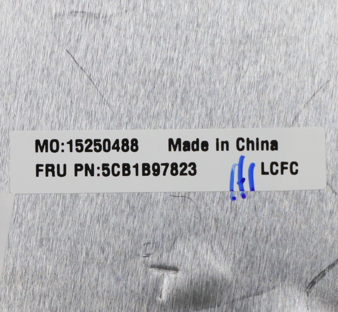 Lenovo Arctic Grey Keyboard with C-Cover, USA English, Non-Backlit, with Fingerprint Sensor - 5CB1B97823