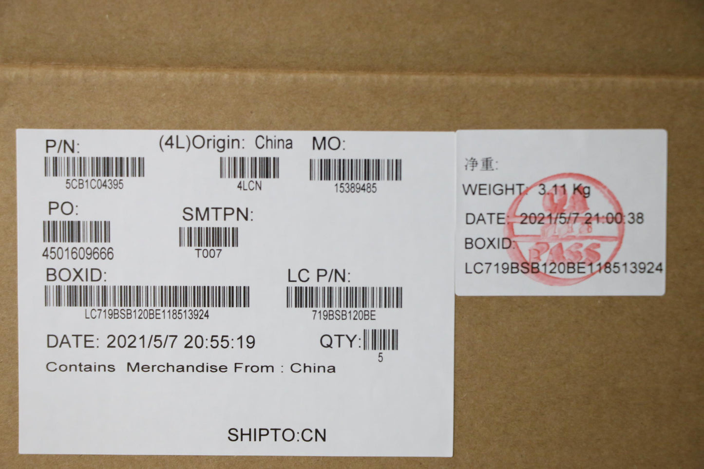 Lenovo Cover Upper Case Asm_Bel L82H7 - 5CB1C04395