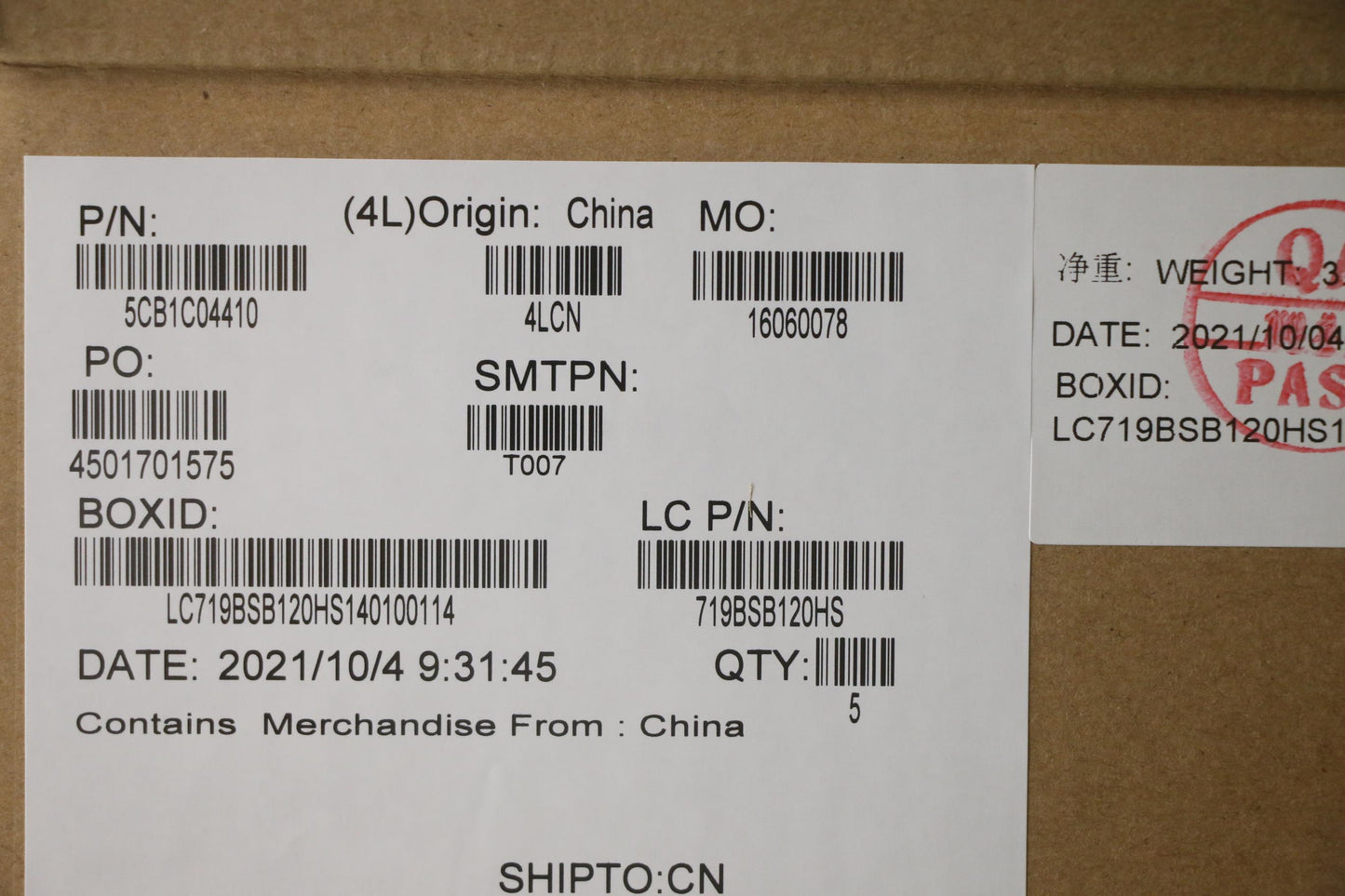 Lenovo Cover Upper Case Asm_Ita L82H7 - 5CB1C04410