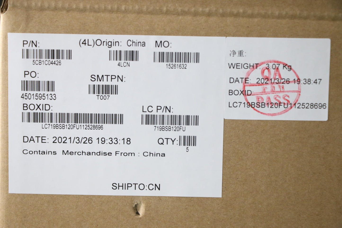 Lenovo Cover Upper Case Asm_Eng L82H7 - 5CB1C04426