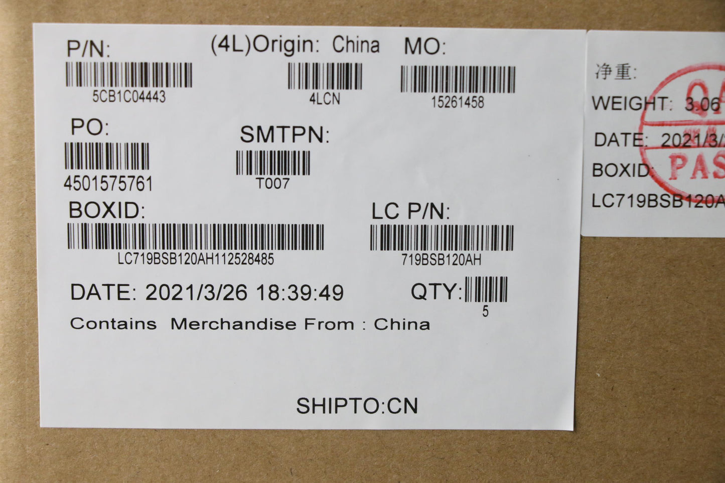 Lenovo Cover Upper Case Asm_Hbw L82H7 - 5CB1C04443