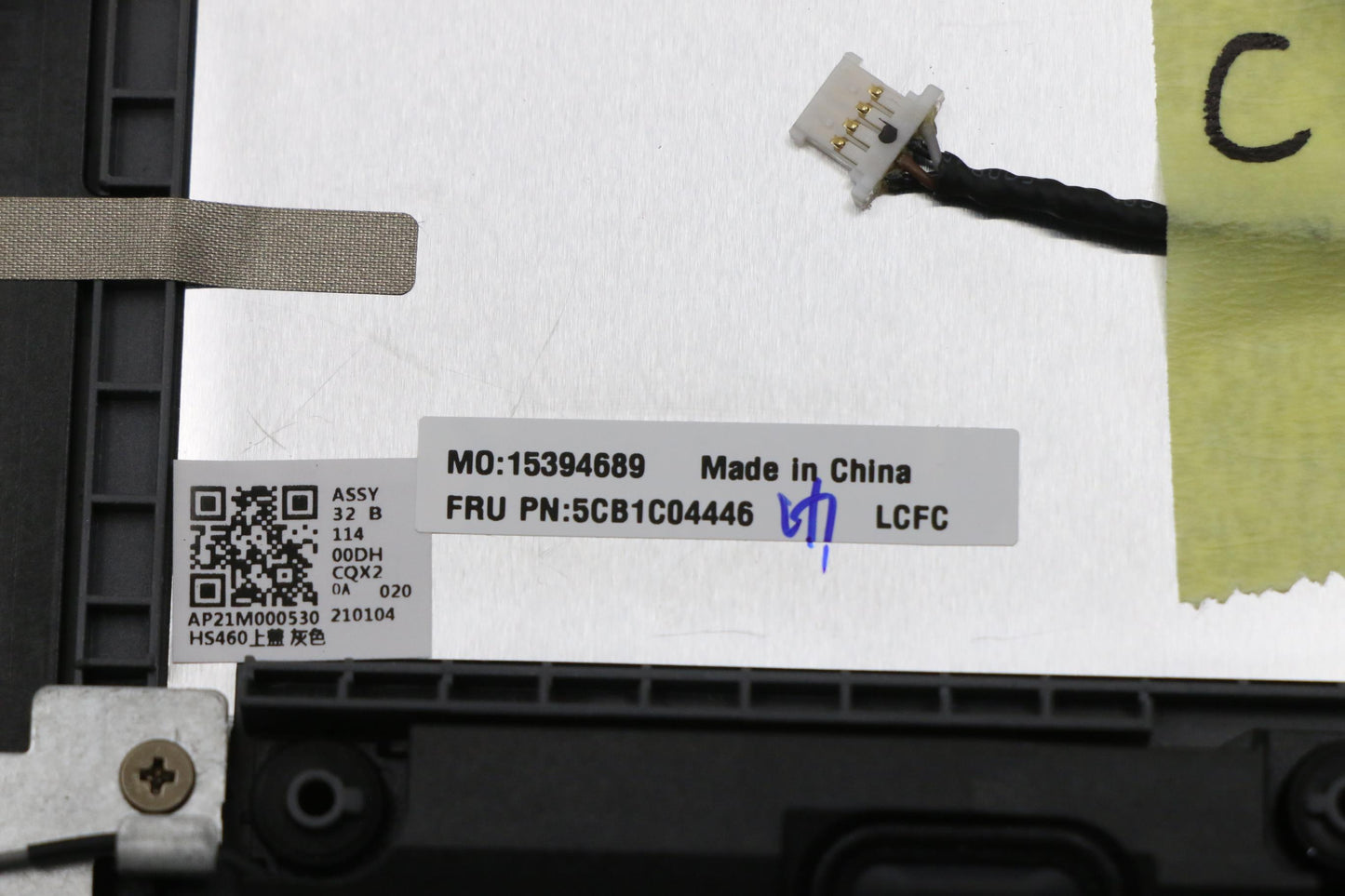 Lenovo Cover Upper Case Asm_Bel L82H7 - 5CB1C04446