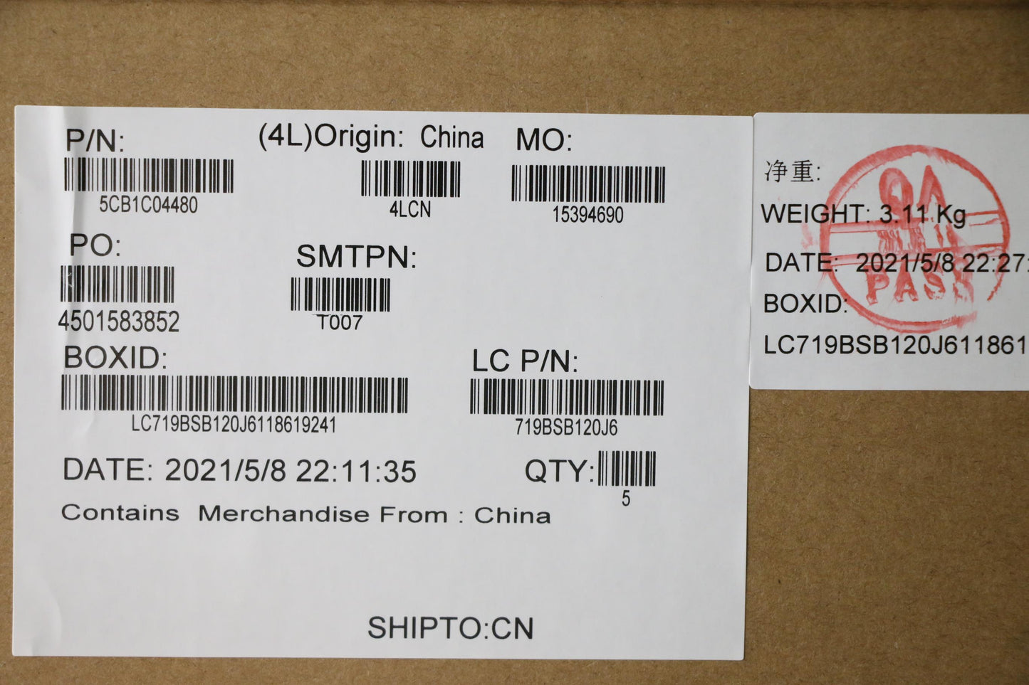 Lenovo Cover Upper Case Asm_Eng L82H7 - 5CB1C04480