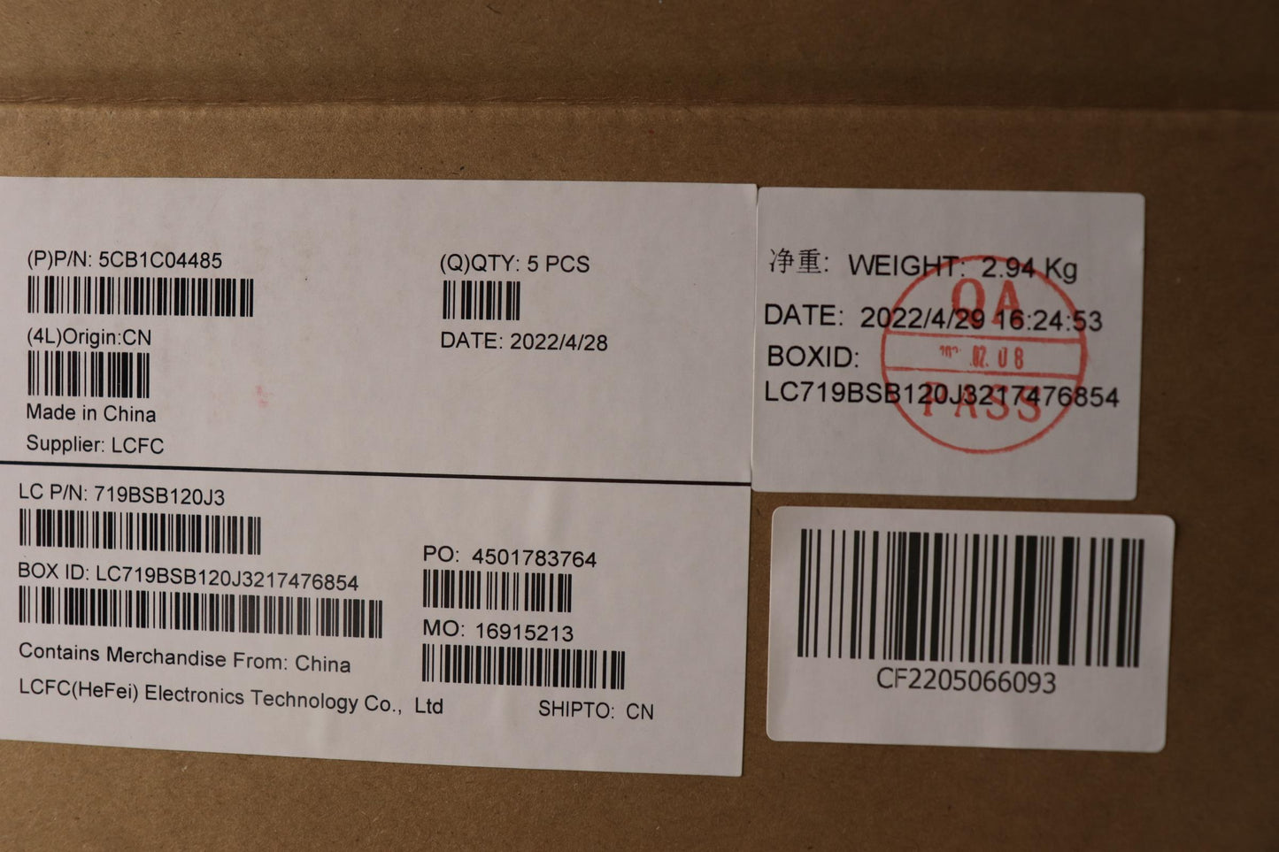 Lenovo Cover Upper Case Asm_Ger L82H7 - 5CB1C04485