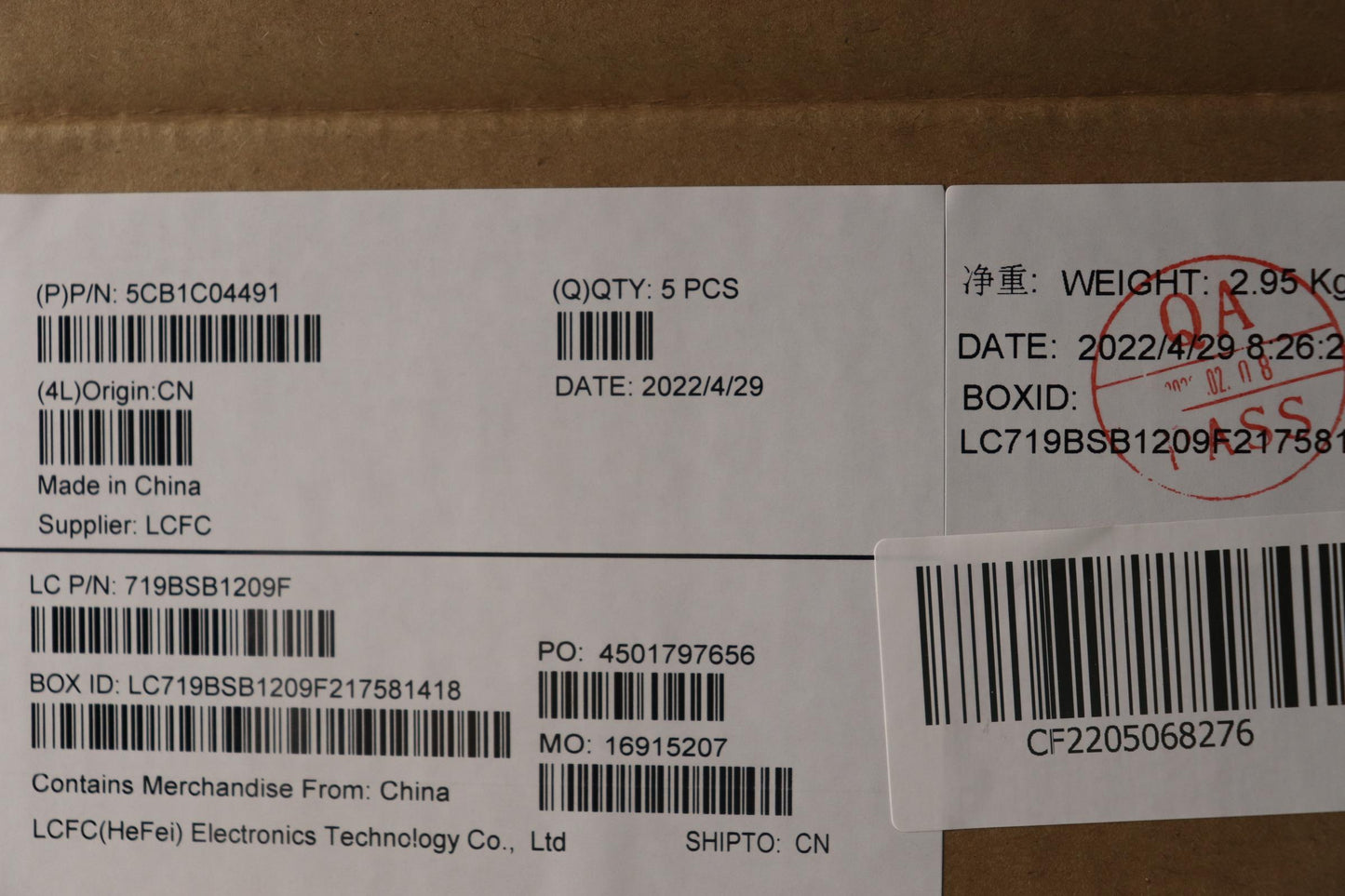 Lenovo Cover Upper Case Asm_Ita L82H7 - 5CB1C04491