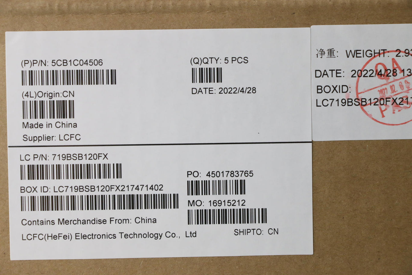 Lenovo Cover Upper Case Asm_Usa Engl8 - 5CB1C04506