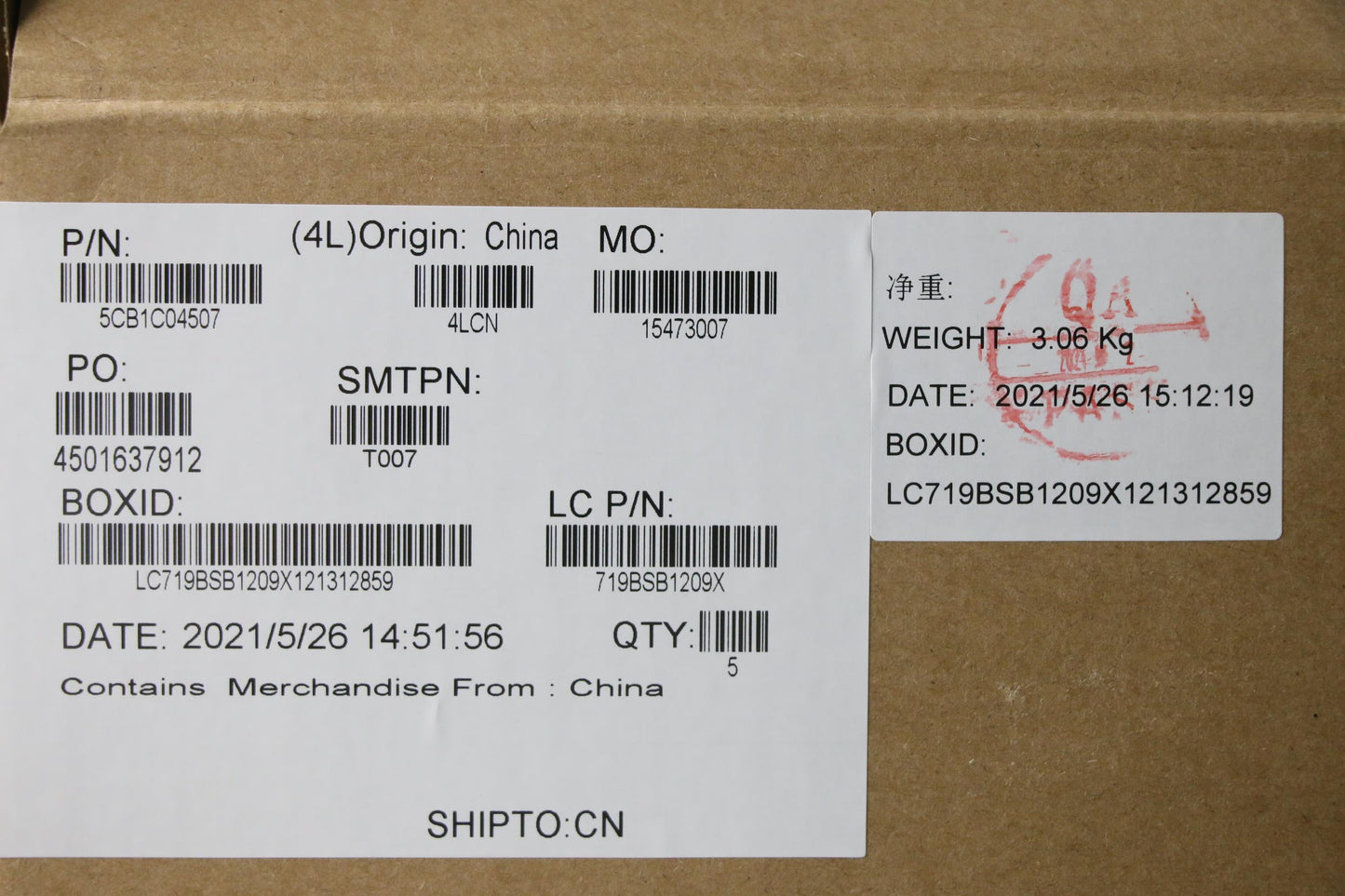 Lenovo Cover Upper Case Asm_Eng L82H7 - 5CB1C04507