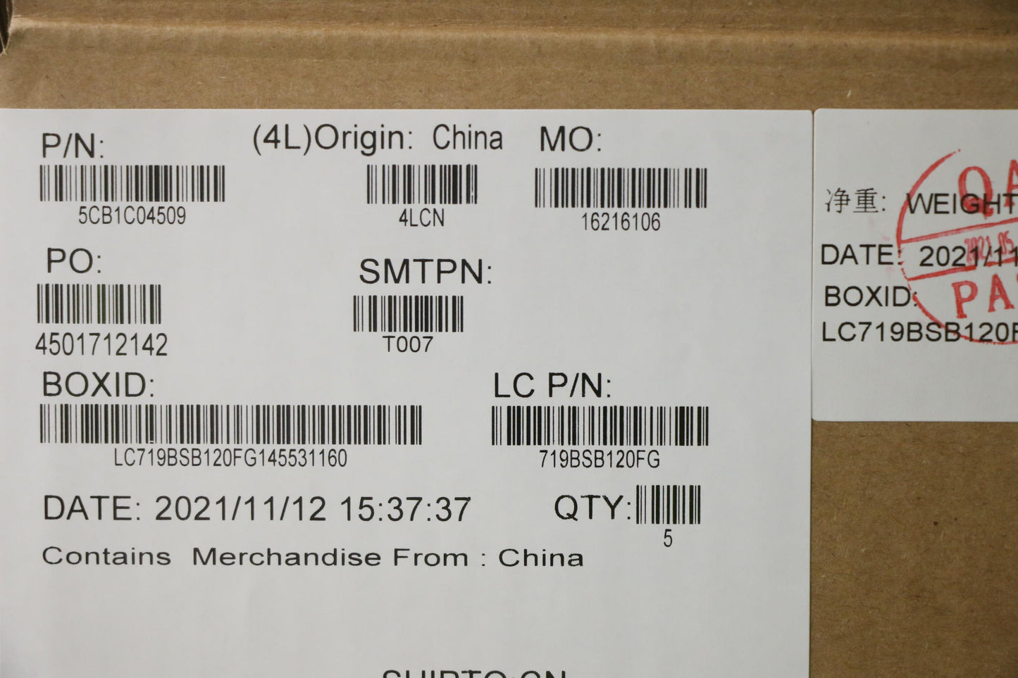 Lenovo Cover Upper Case Asm_Ita L82H7 - 5CB1C04509