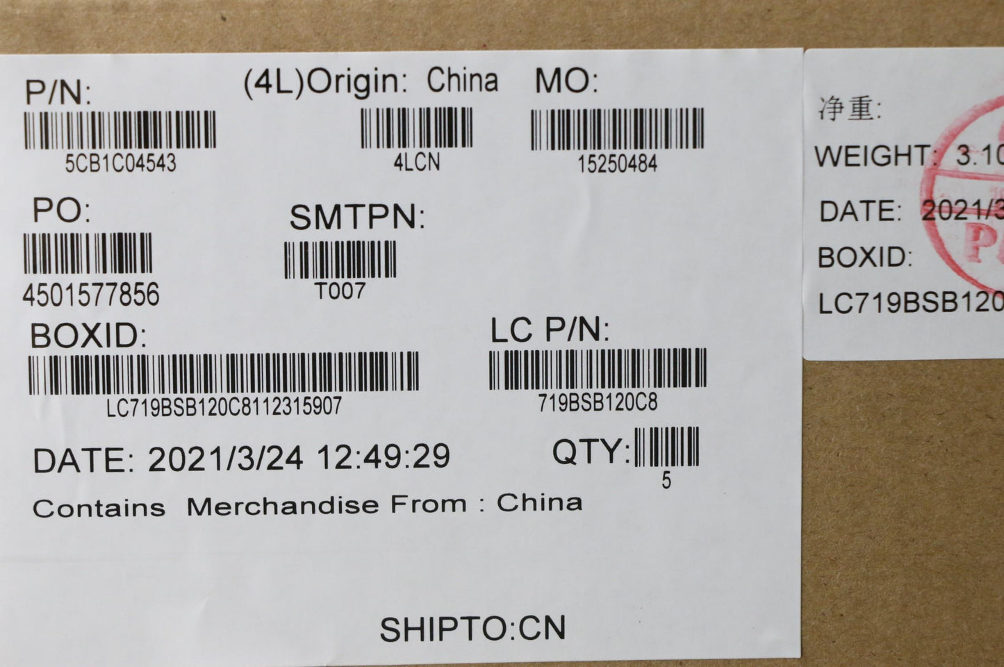 Lenovo Cover Upper Case Asm_Eng L82H7 - 5CB1C04543