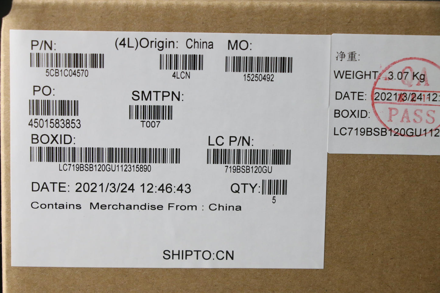 Lenovo Cover Upper Case Asm_Eng L82H7 - 5CB1C04570