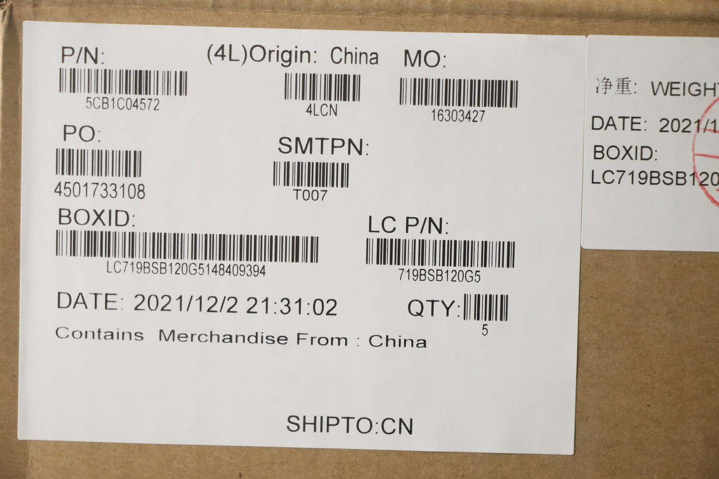 Lenovo Cover Upper Case Asm_Ita L82H7 - 5CB1C04572