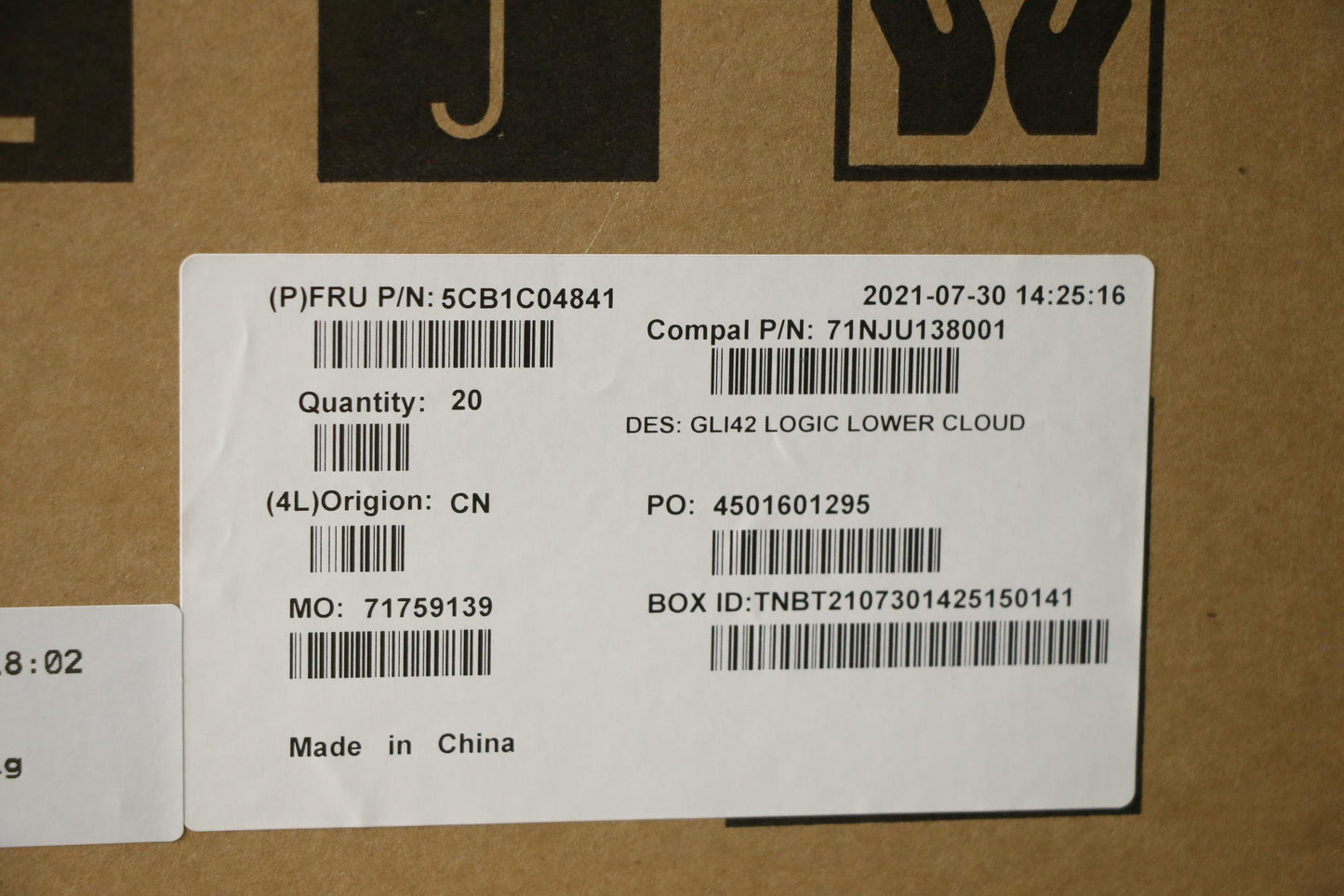 Lenovo Cover Lower Case C 82L3 Cloud_ - 5CB1C04841
