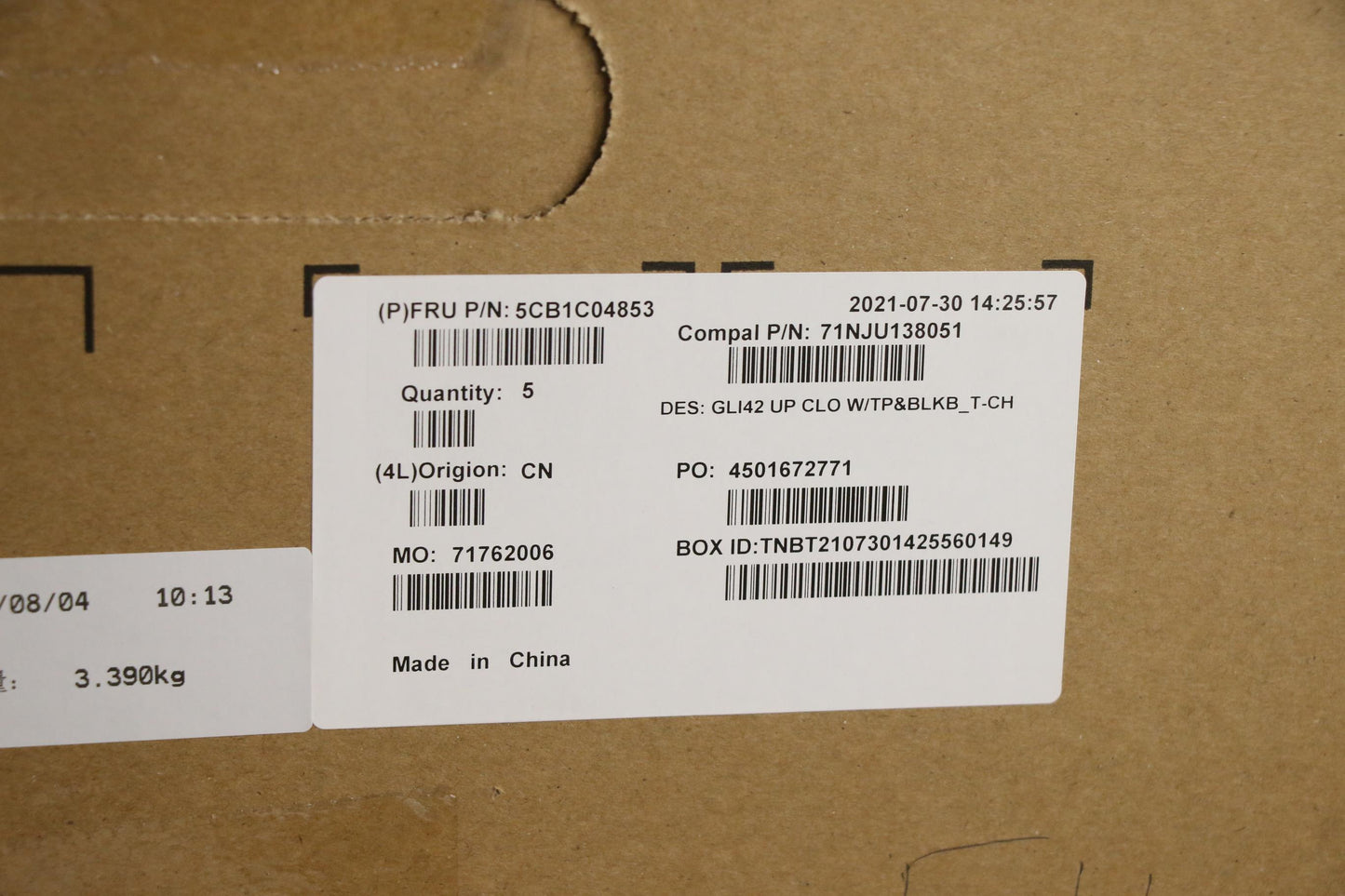 Lenovo Cover Uppercaseasm_Tc C82L3 Cl - 5CB1C04853