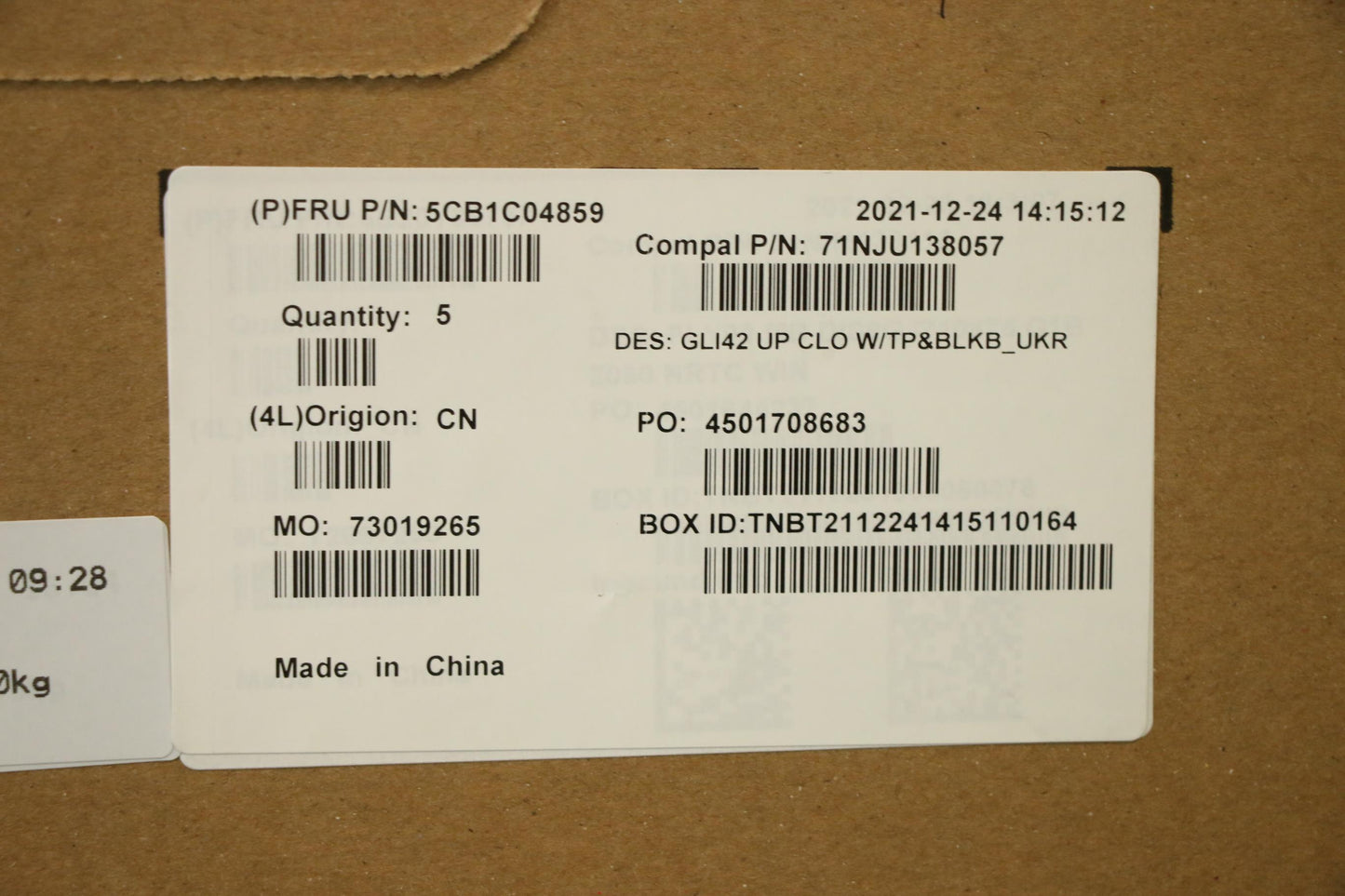 Lenovo Cover Uppercaseasm_Ukr C82L3 C - 5CB1C04859