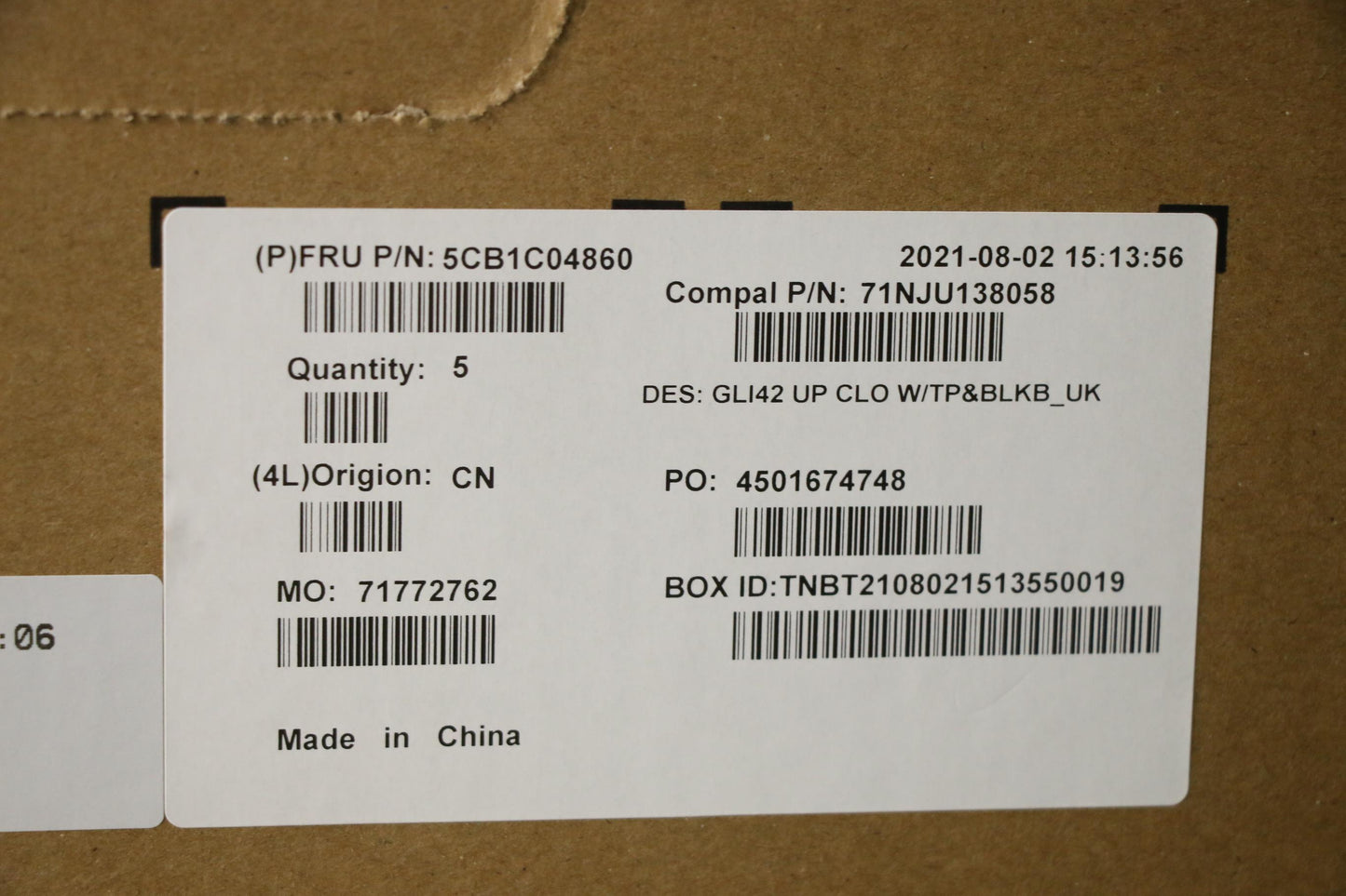 Lenovo Cover Uppercaseasm_Uke C82L3 C - 5CB1C04860