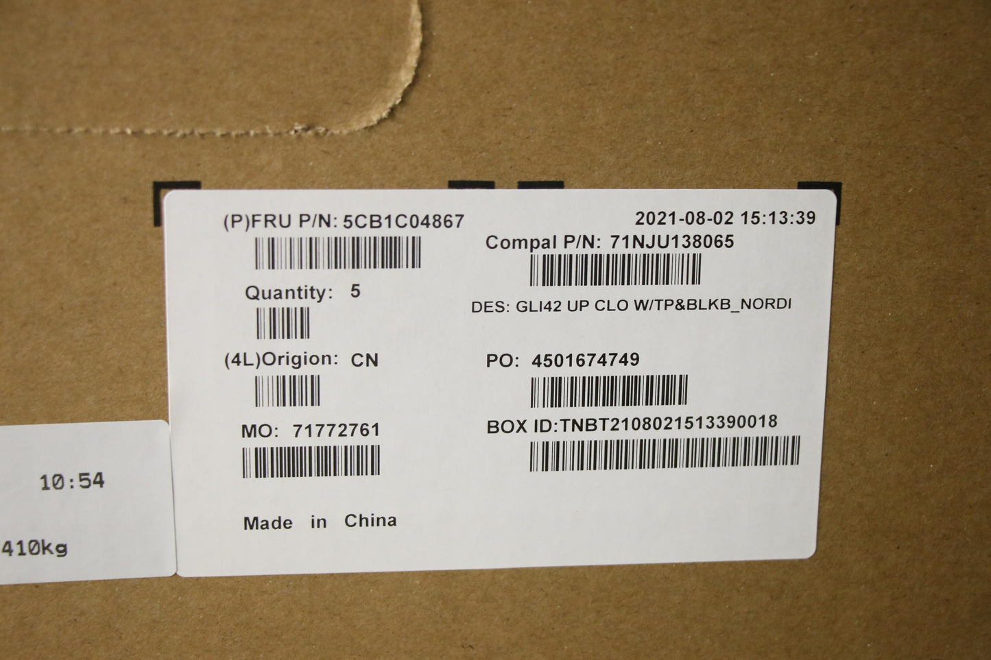 Lenovo Cover Uppercaseasm_Nordic C82L - 5CB1C04867
