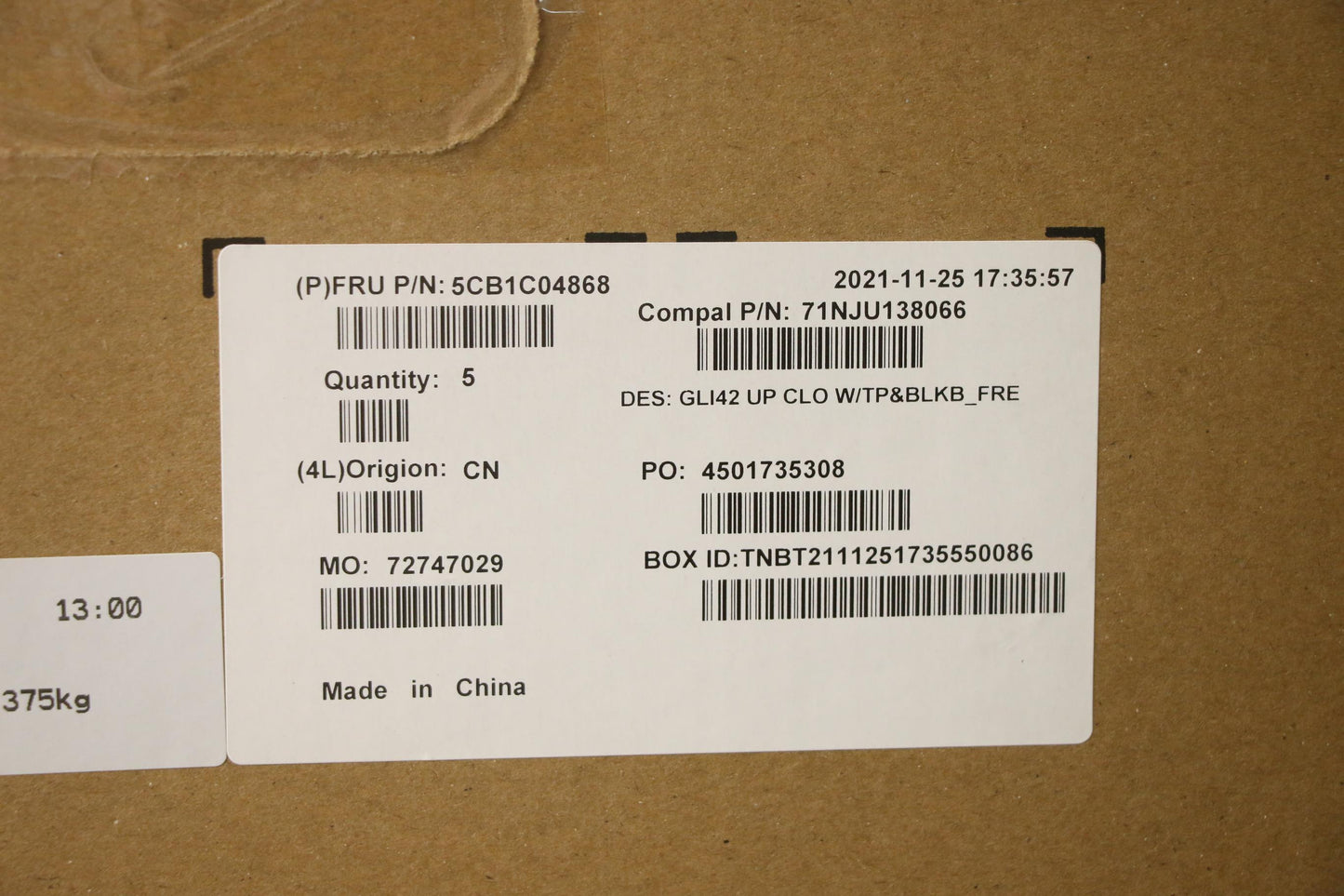 Lenovo Cover Uppercaseasm_Fra C82L3 C - 5CB1C04868