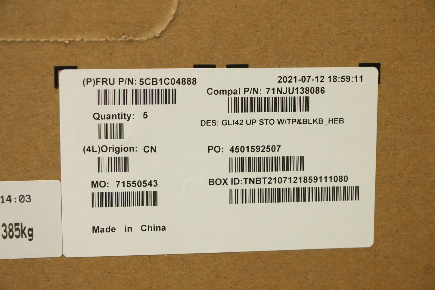 Lenovo Cover Uppercaseasm_Hbw C82L3 S - 5CB1C04888