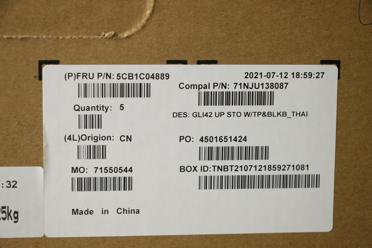 Lenovo Cover Uppercaseasm_Thai C82L3 - 5CB1C04889