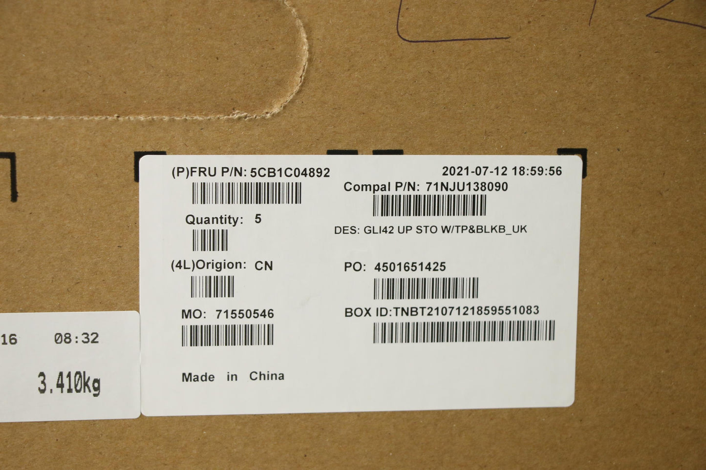 Lenovo Cover Uppercaseasm_Uke C82L3 S - 5CB1C04892