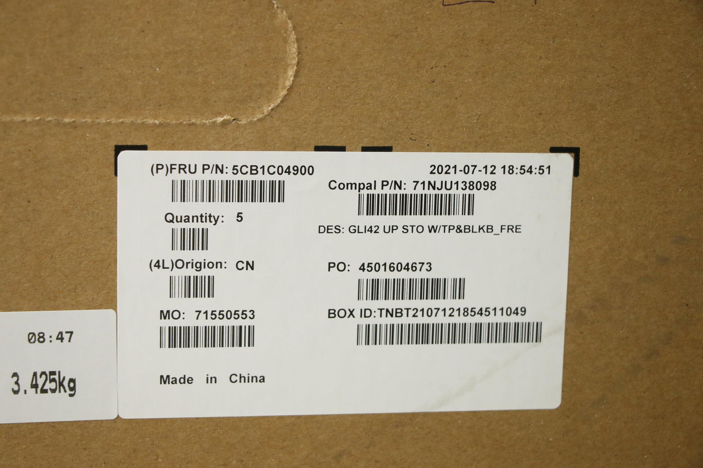 Lenovo Cover Uppercaseasm_Fra C82L3 S - 5CB1C04900